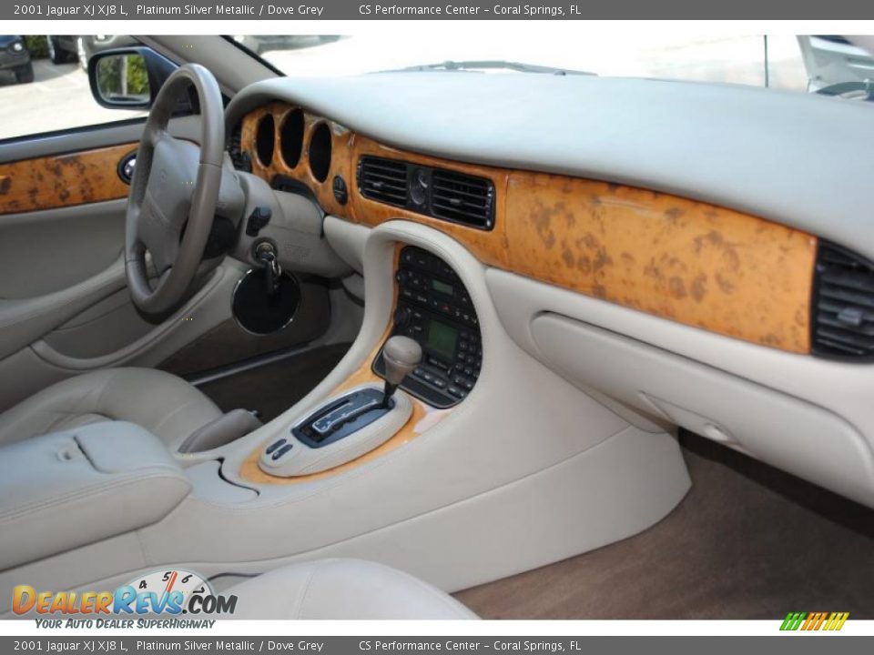 2001 Jaguar XJ XJ8 L Platinum Silver Metallic / Dove Grey Photo #17