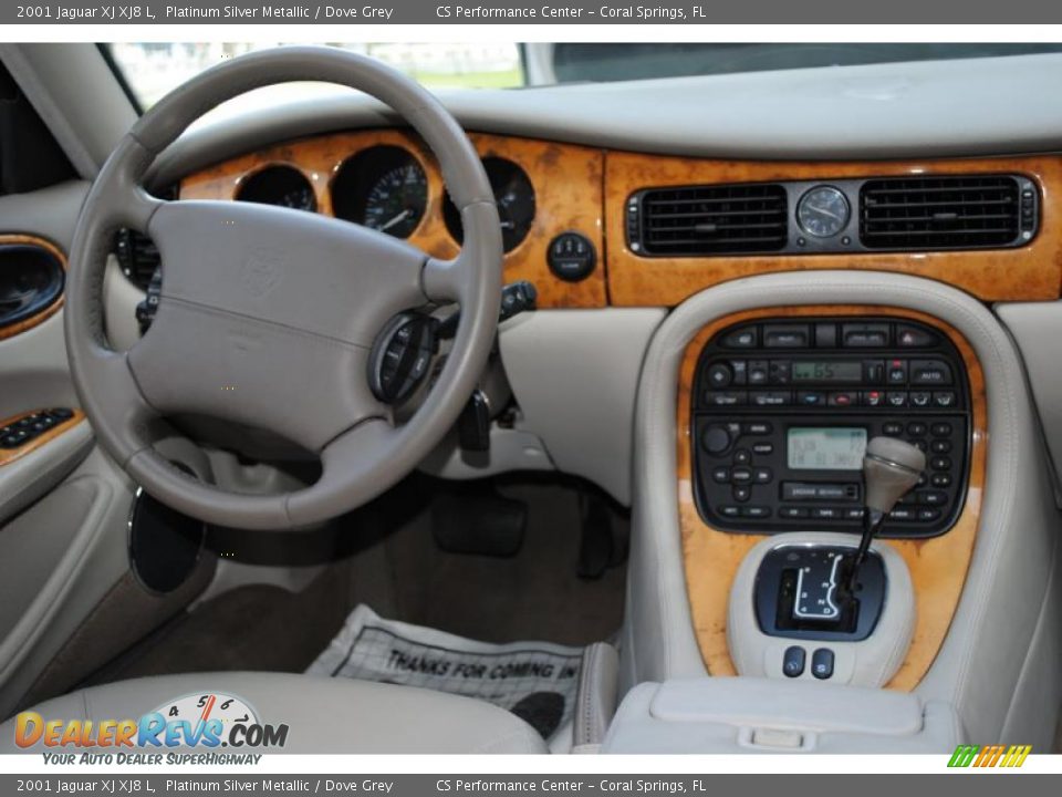 2001 Jaguar XJ XJ8 L Platinum Silver Metallic / Dove Grey Photo #18