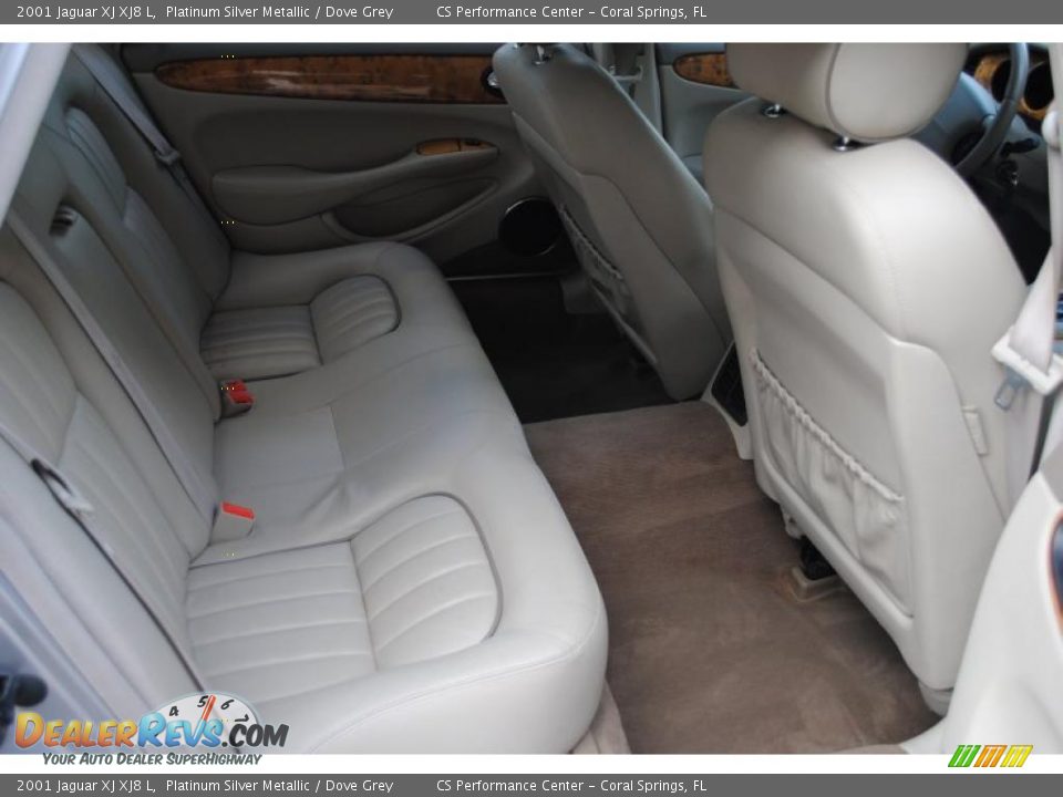 2001 Jaguar XJ XJ8 L Platinum Silver Metallic / Dove Grey Photo #23
