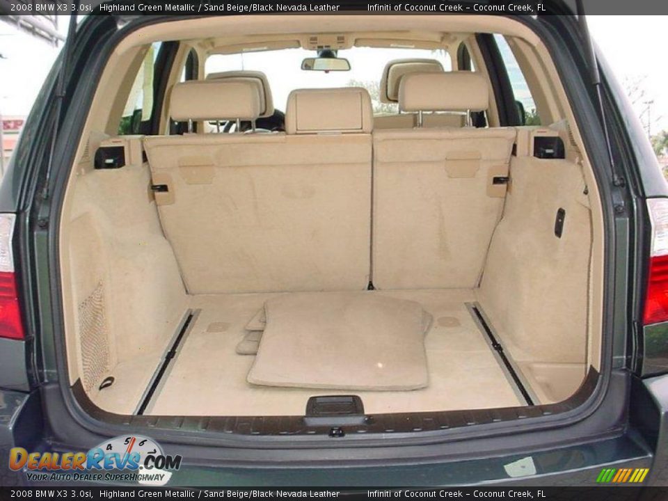 2008 BMW X3 3.0si Highland Green Metallic / Sand Beige/Black Nevada Leather Photo #7