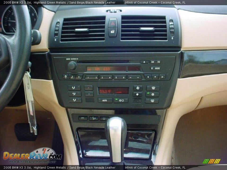 2008 BMW X3 3.0si Highland Green Metallic / Sand Beige/Black Nevada Leather Photo #21
