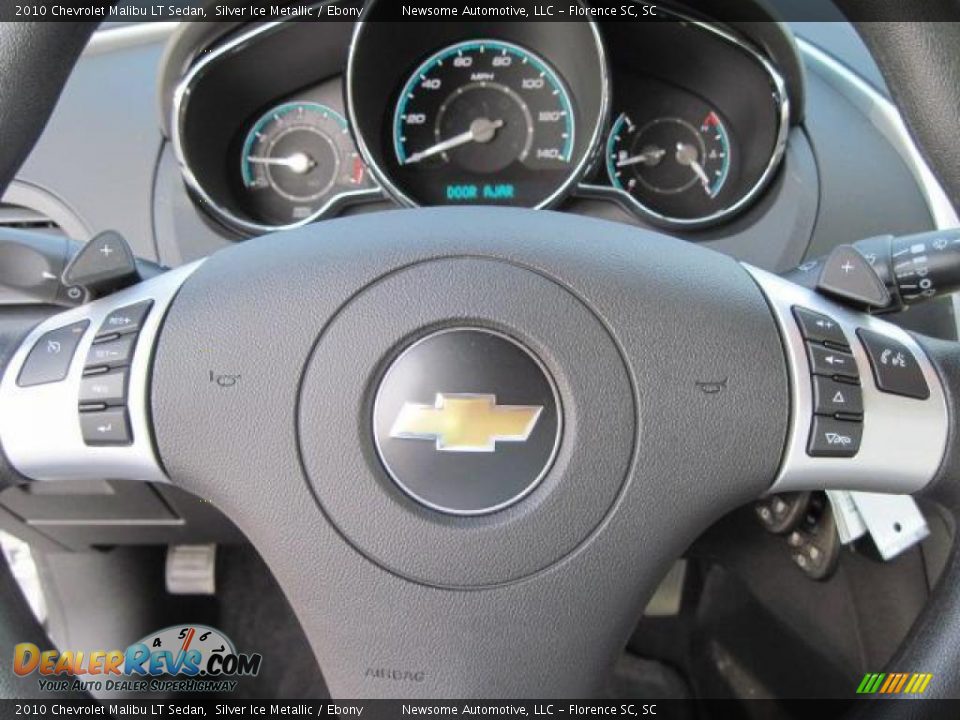 2010 Chevrolet Malibu LT Sedan Silver Ice Metallic / Ebony Photo #8