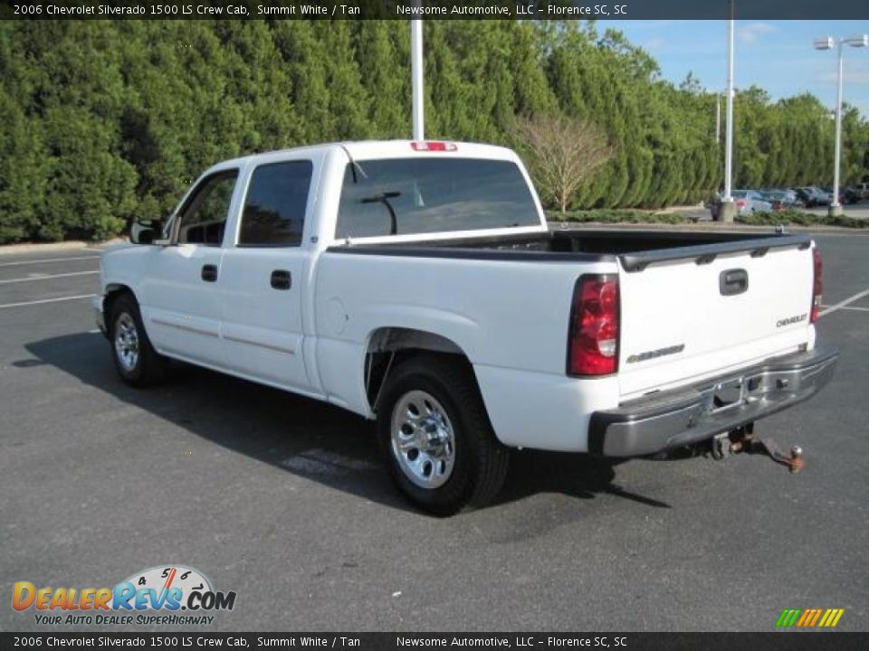 2006 Chevrolet Silverado 1500 LS Crew Cab Summit White / Tan Photo #2