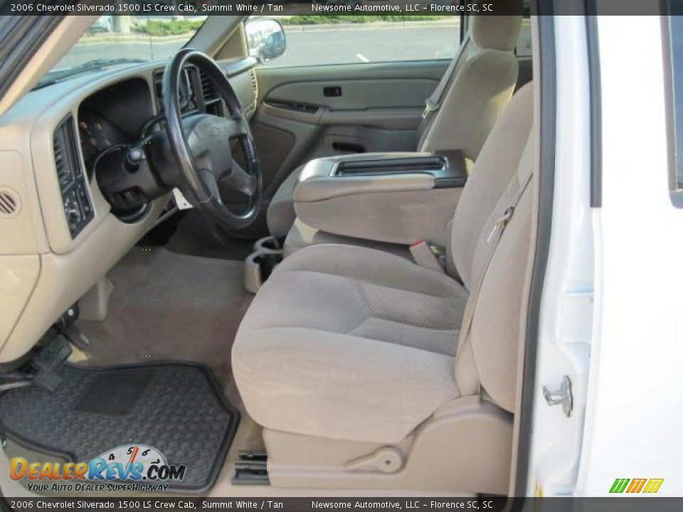 2006 Chevrolet Silverado 1500 LS Crew Cab Summit White / Tan Photo #3