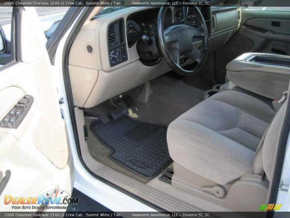 2006 Chevrolet Silverado 1500 LS Crew Cab Summit White / Tan Photo #4