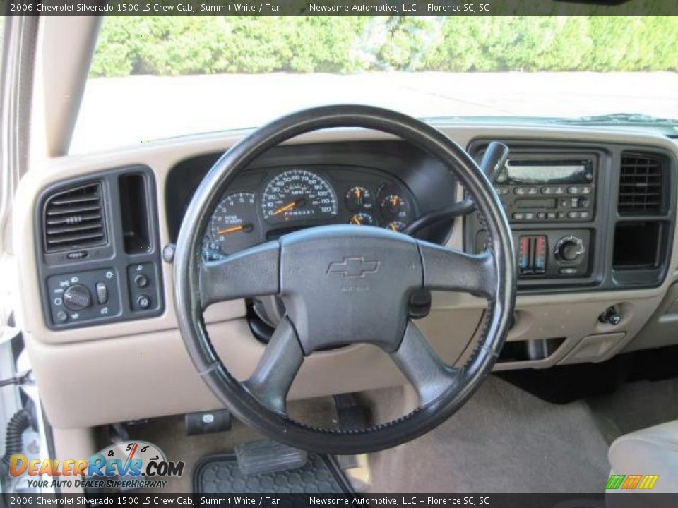 2006 Chevrolet Silverado 1500 LS Crew Cab Summit White / Tan Photo #5