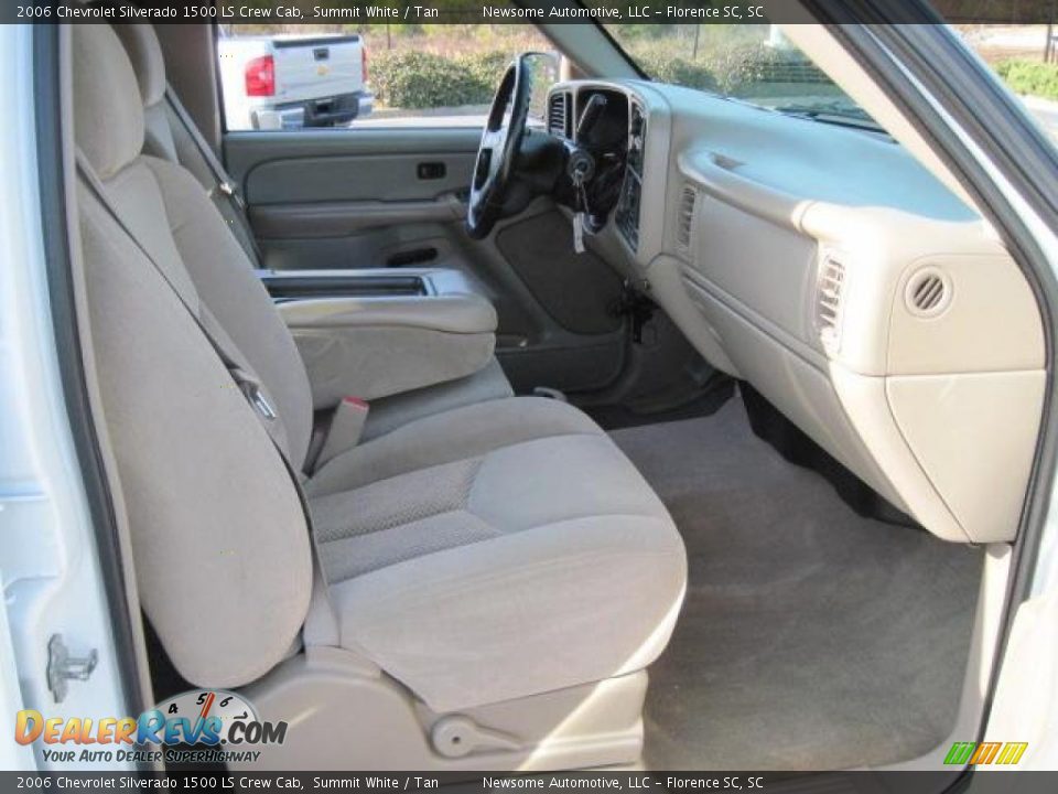 2006 Chevrolet Silverado 1500 LS Crew Cab Summit White / Tan Photo #15