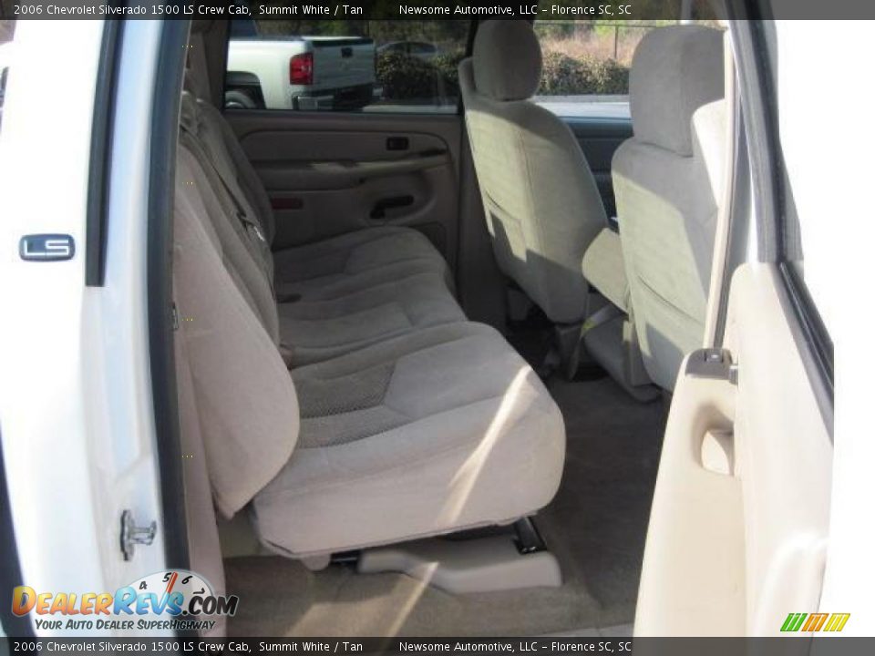 2006 Chevrolet Silverado 1500 LS Crew Cab Summit White / Tan Photo #16