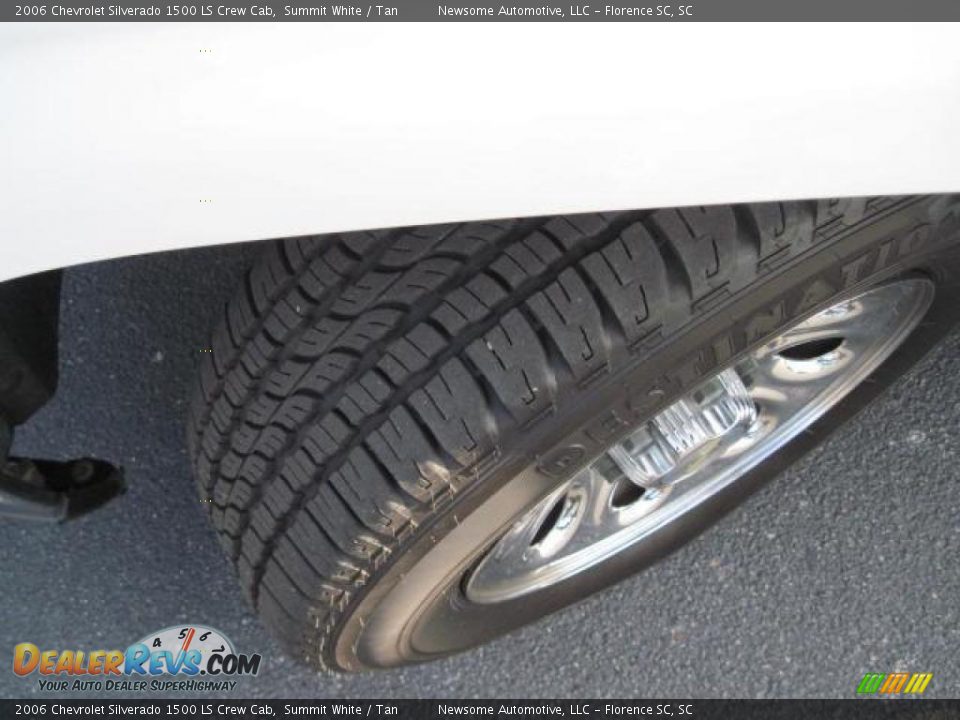 2006 Chevrolet Silverado 1500 LS Crew Cab Summit White / Tan Photo #19
