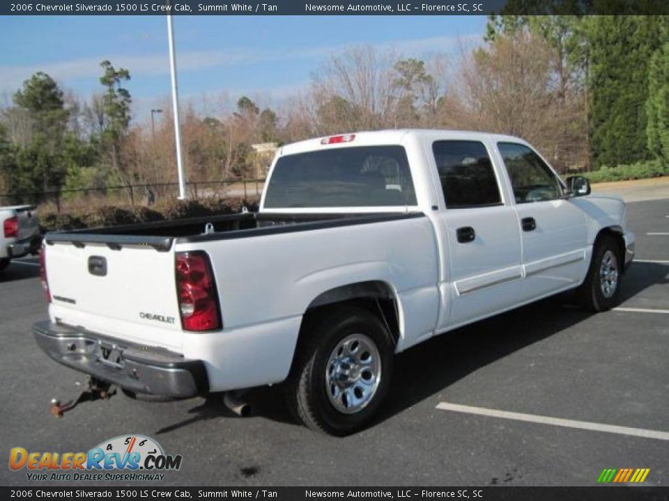 2006 Chevrolet Silverado 1500 LS Crew Cab Summit White / Tan Photo #21