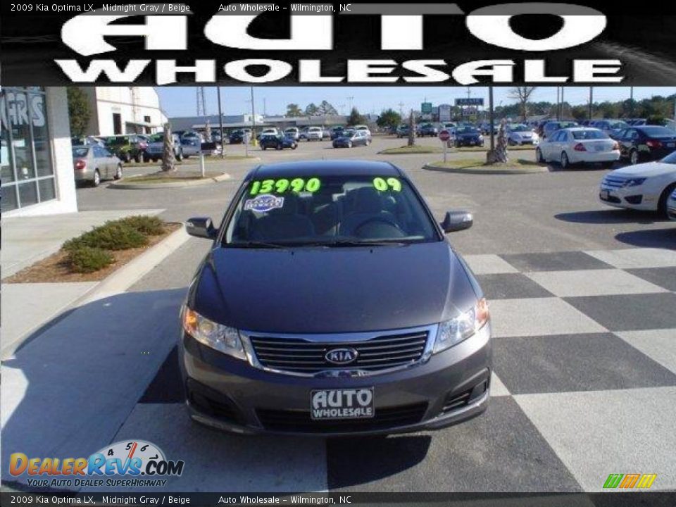 2009 Kia Optima LX Midnight Gray / Beige Photo #2