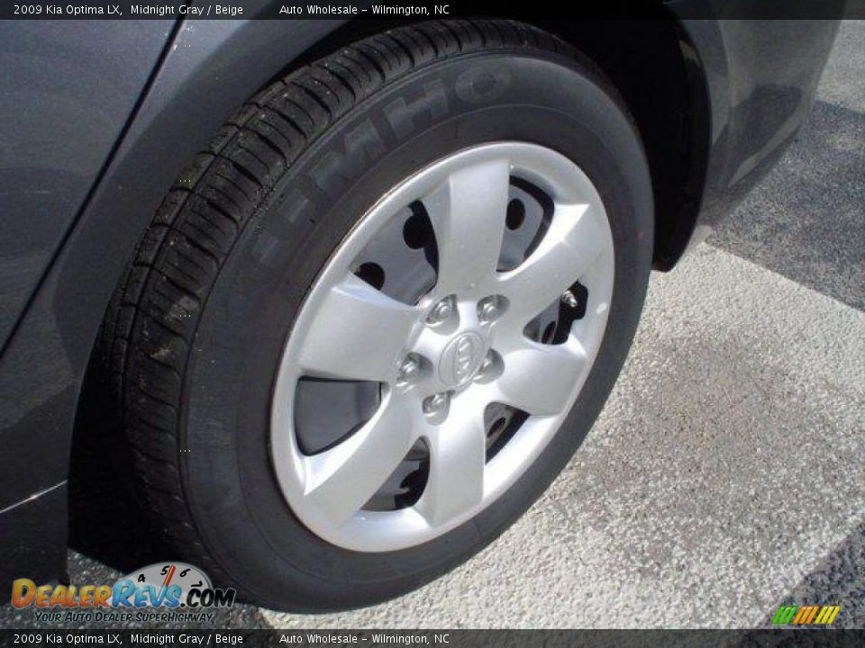 2009 Kia Optima LX Midnight Gray / Beige Photo #4