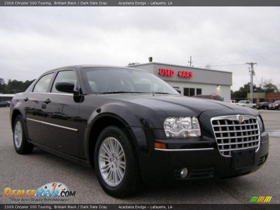 2009 Chrysler 300 Touring Brilliant Black / Dark Slate Gray Photo #1