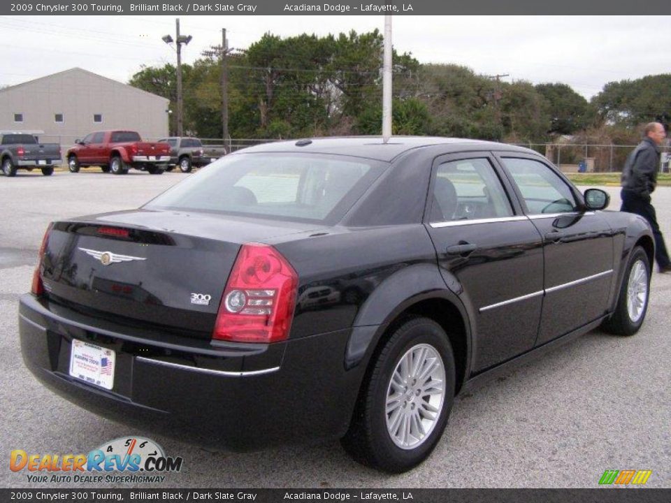 2009 Chrysler 300 Touring Brilliant Black / Dark Slate Gray Photo #3