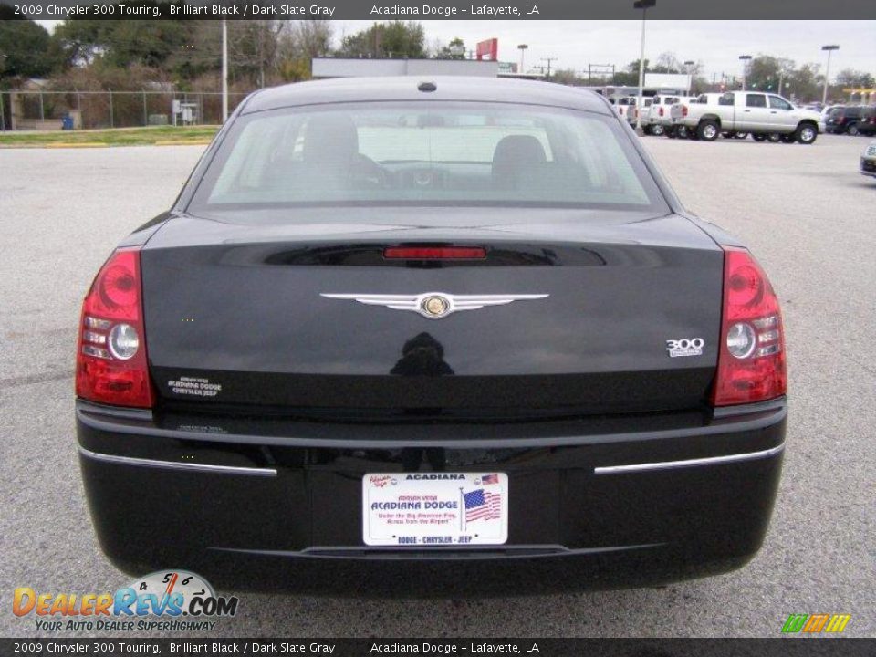2009 Chrysler 300 Touring Brilliant Black / Dark Slate Gray Photo #4