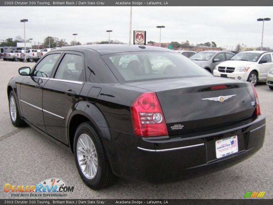 2009 Chrysler 300 Touring Brilliant Black / Dark Slate Gray Photo #5