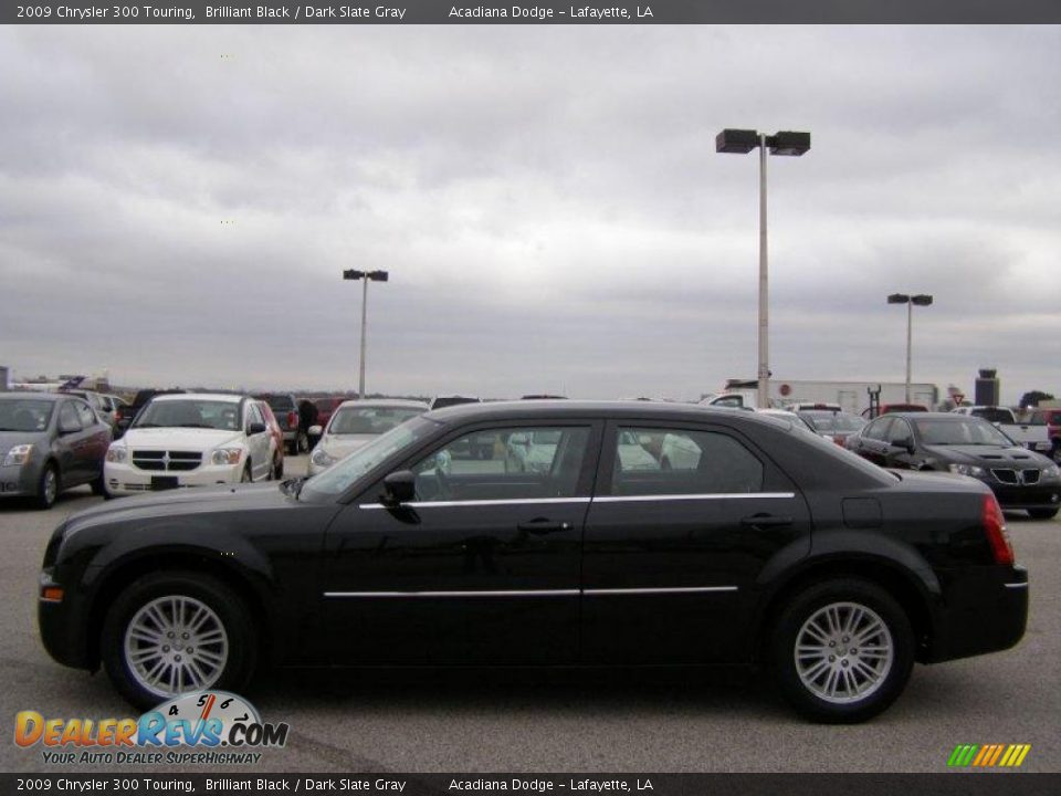 2009 Chrysler 300 Touring Brilliant Black / Dark Slate Gray Photo #6