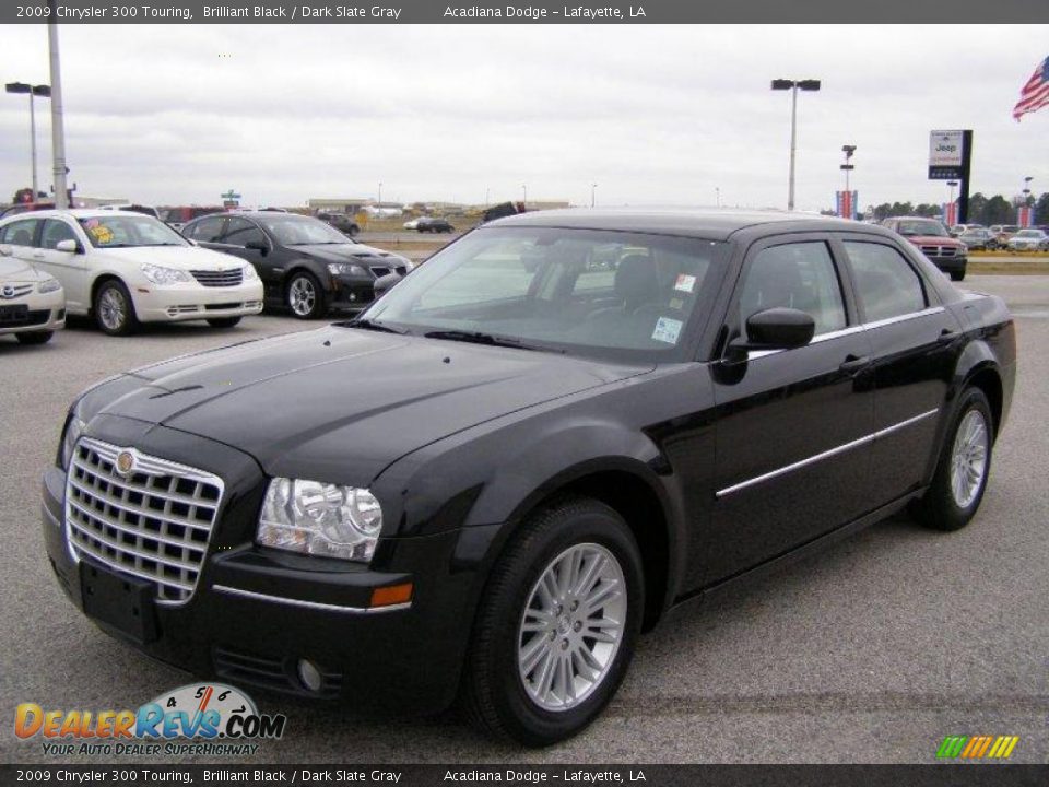 2009 Chrysler 300 Touring Brilliant Black / Dark Slate Gray Photo #7
