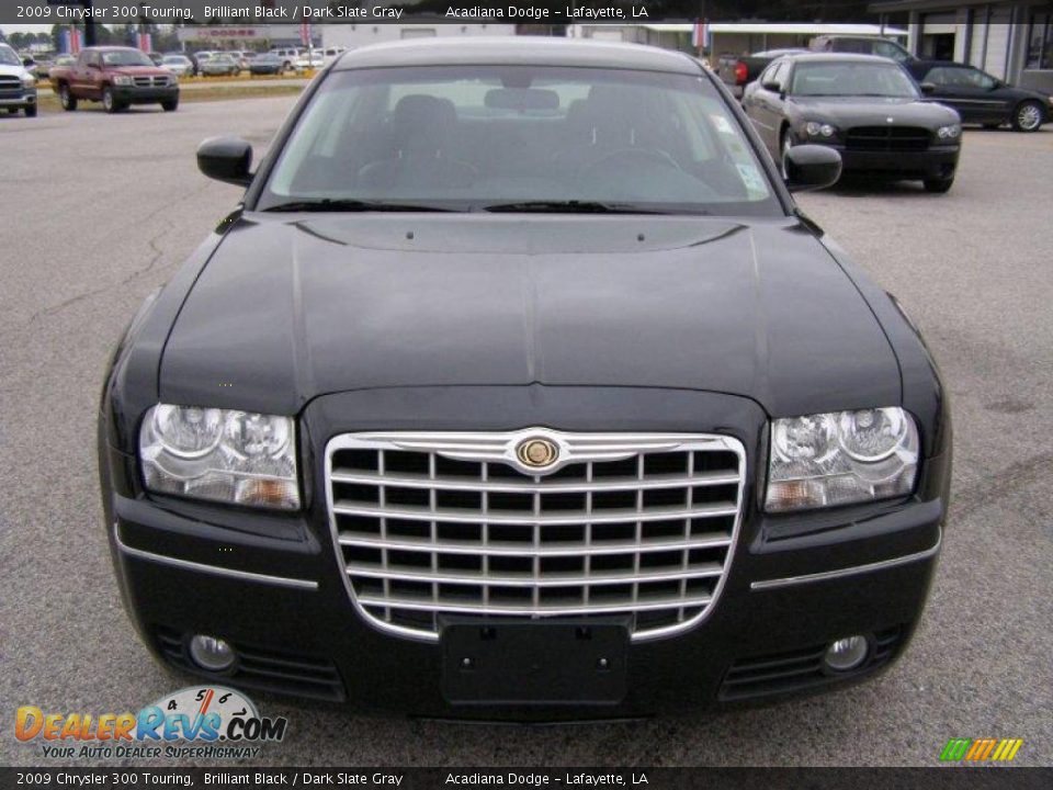 2009 Chrysler 300 Touring Brilliant Black / Dark Slate Gray Photo #8