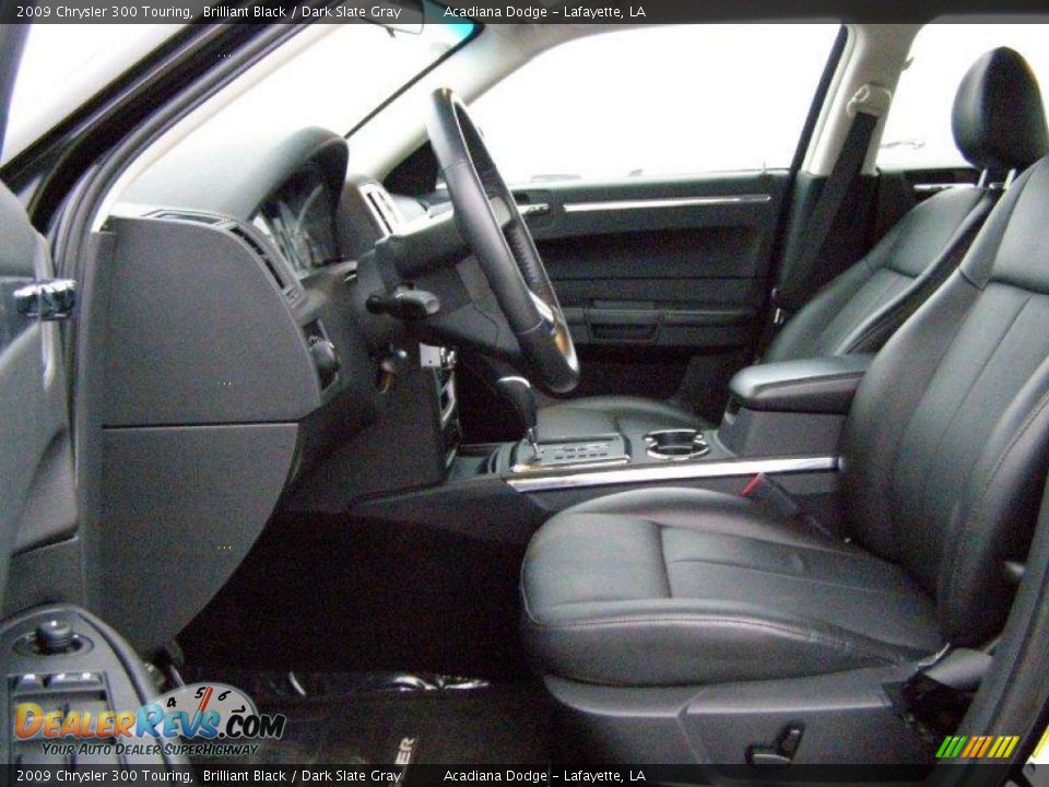 2009 Chrysler 300 Touring Brilliant Black / Dark Slate Gray Photo #9