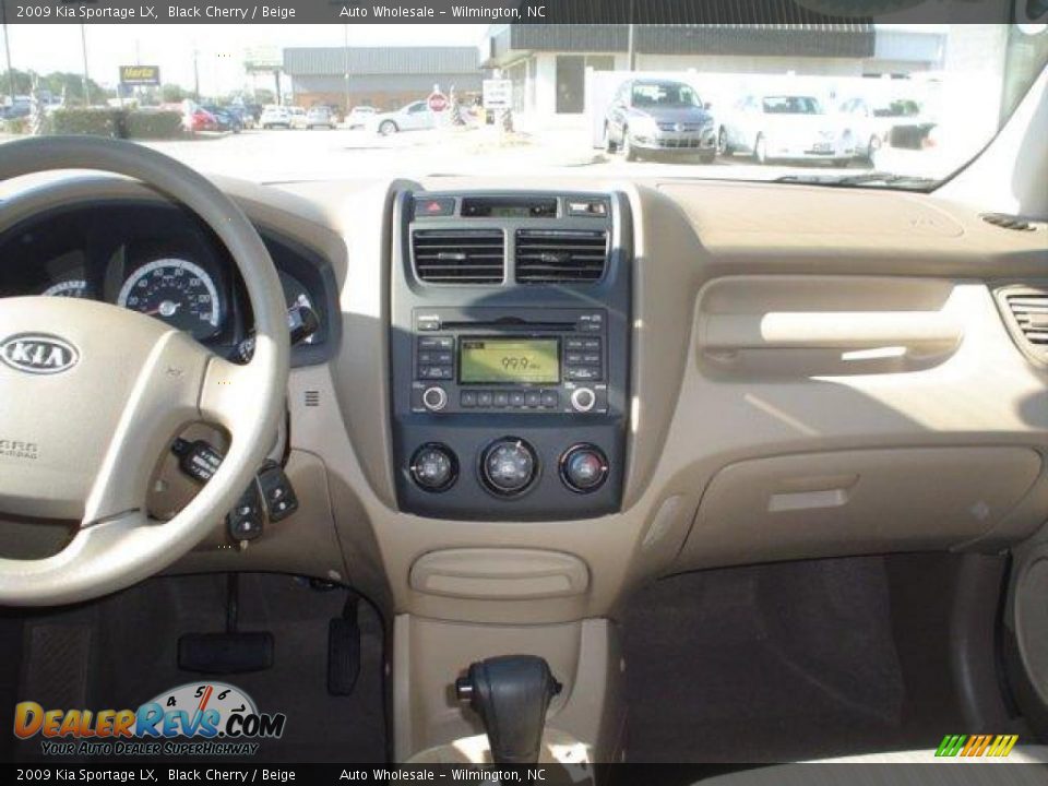 2009 Kia Sportage LX Black Cherry / Beige Photo #8