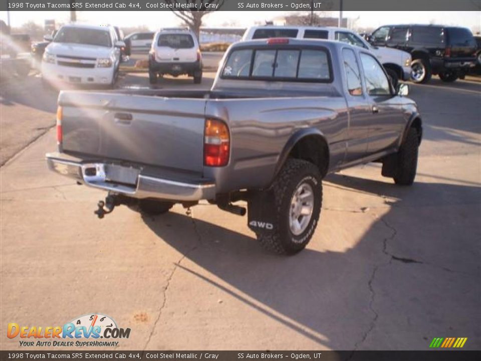 1998 Toyota Tacoma SR5 Extended Cab 4x4 Cool Steel Metallic / Gray Photo #4