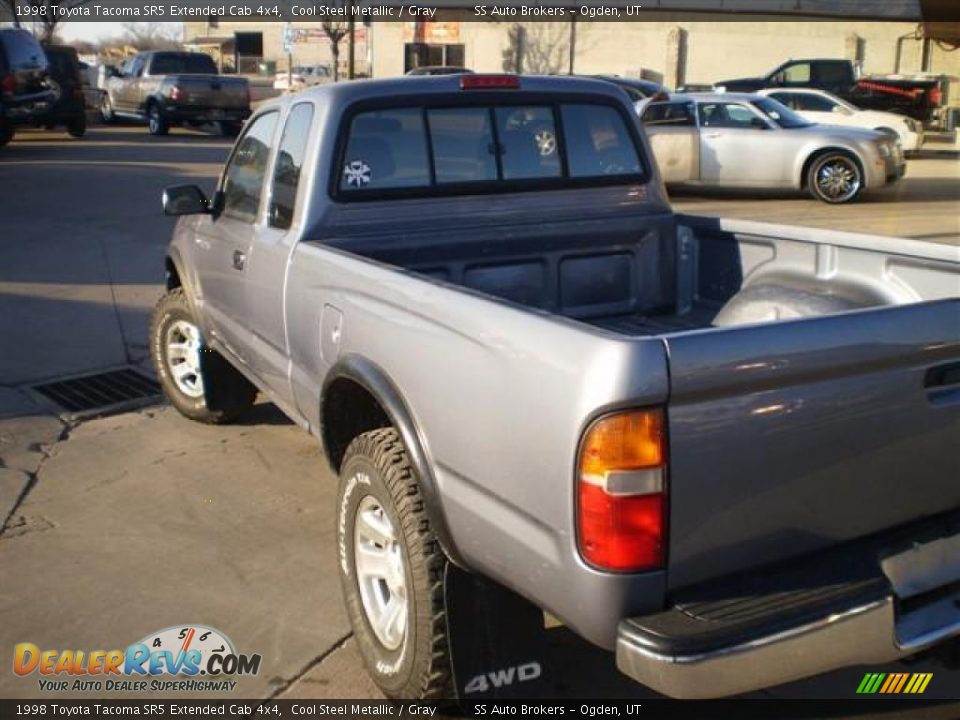 1998 Toyota Tacoma SR5 Extended Cab 4x4 Cool Steel Metallic / Gray Photo #5