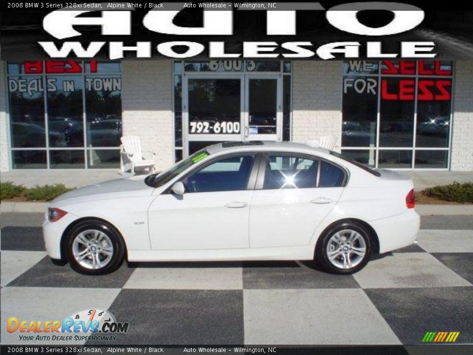 2008 BMW 3 Series 328xi Sedan Alpine White / Black Photo #1