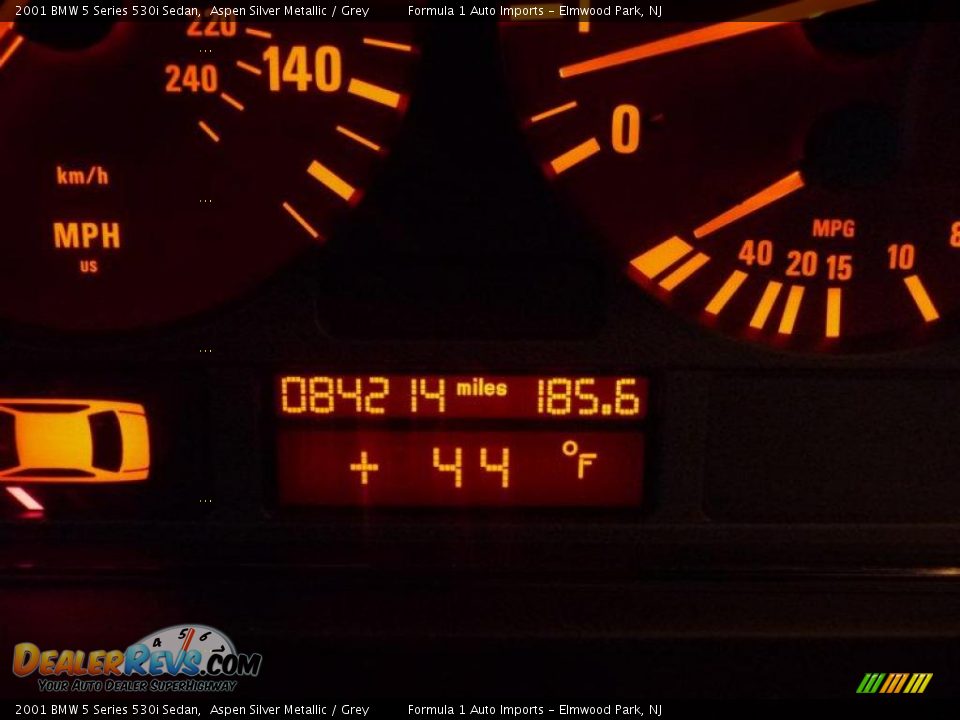 2001 BMW 5 Series 530i Sedan Aspen Silver Metallic / Grey Photo #8