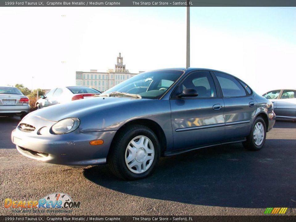 1999 Ford Taurus LX Graphite Blue Metallic / Medium Graphite Photo #1