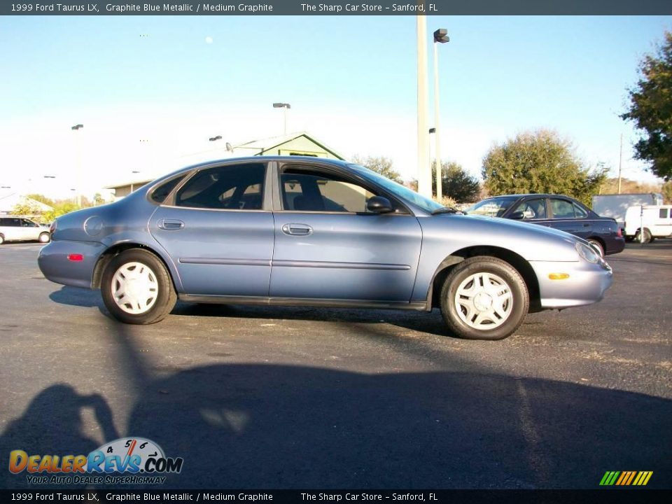 1999 Ford Taurus LX Graphite Blue Metallic / Medium Graphite Photo #4