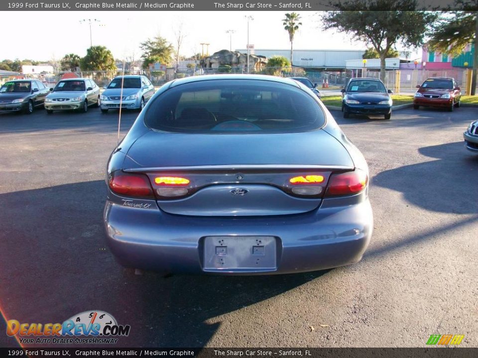 1999 Ford Taurus LX Graphite Blue Metallic / Medium Graphite Photo #5