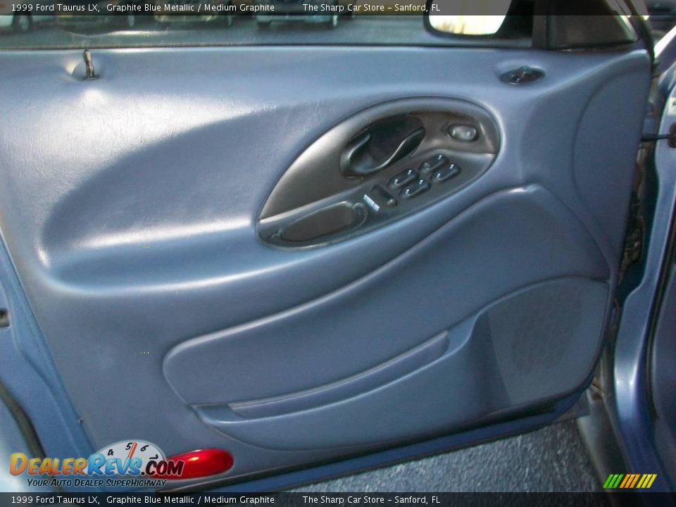 1999 Ford Taurus LX Graphite Blue Metallic / Medium Graphite Photo #10