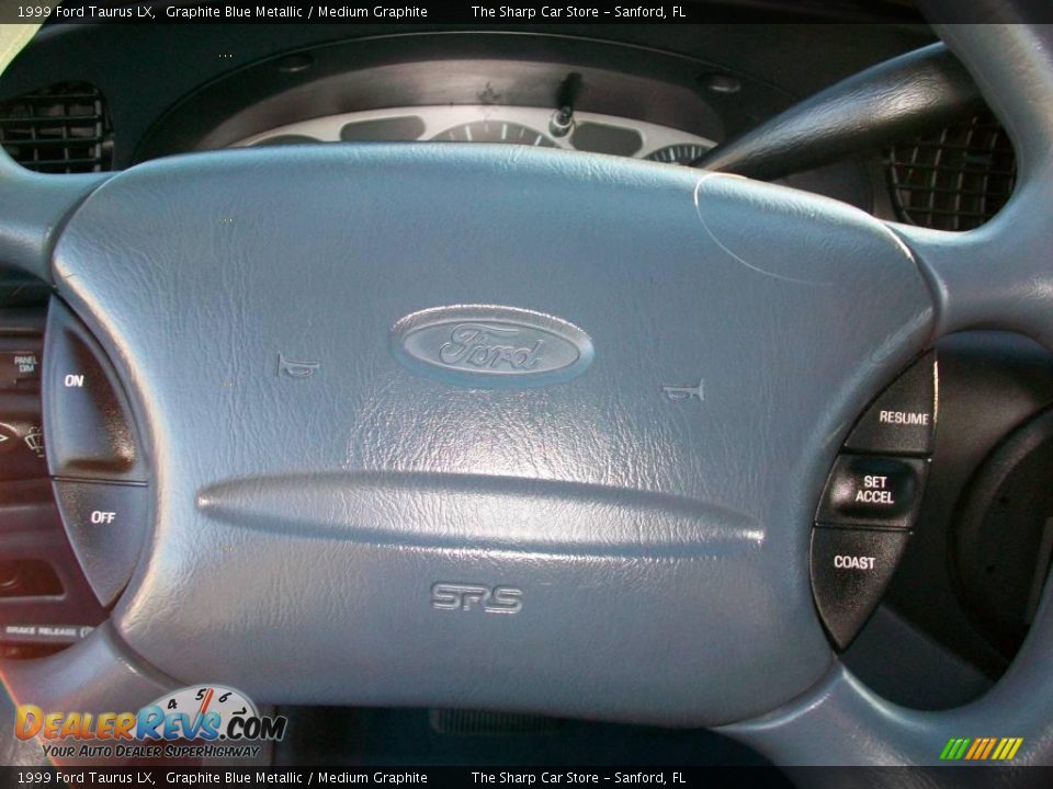 1999 Ford Taurus LX Graphite Blue Metallic / Medium Graphite Photo #11