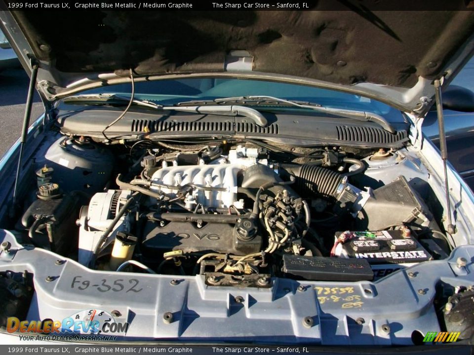 1999 Ford Taurus LX Graphite Blue Metallic / Medium Graphite Photo #16