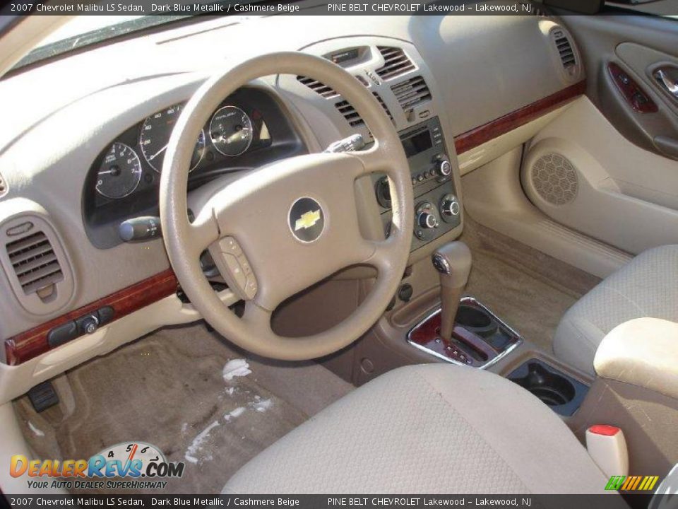 2007 Chevrolet Malibu LS Sedan Dark Blue Metallic / Cashmere Beige Photo #11