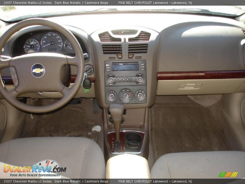 2007 Chevrolet Malibu LS Sedan Dark Blue Metallic / Cashmere Beige Photo #12