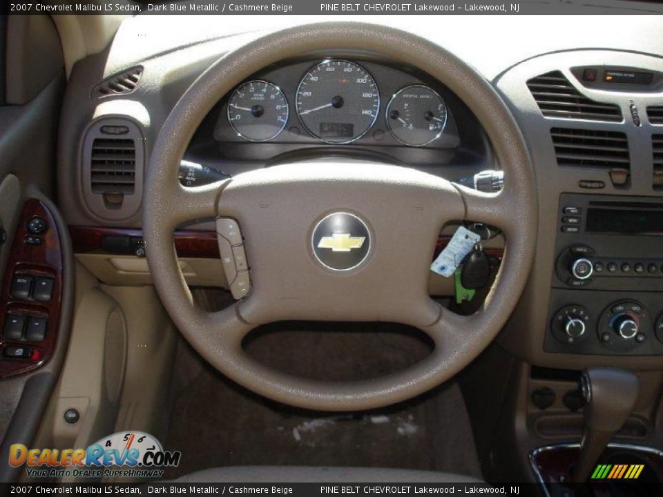 2007 Chevrolet Malibu LS Sedan Dark Blue Metallic / Cashmere Beige Photo #13