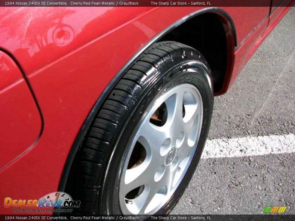 1994 Nissan 240SX SE Convertible Cherry Red Pearl Metallic / Gray/Black Photo #10