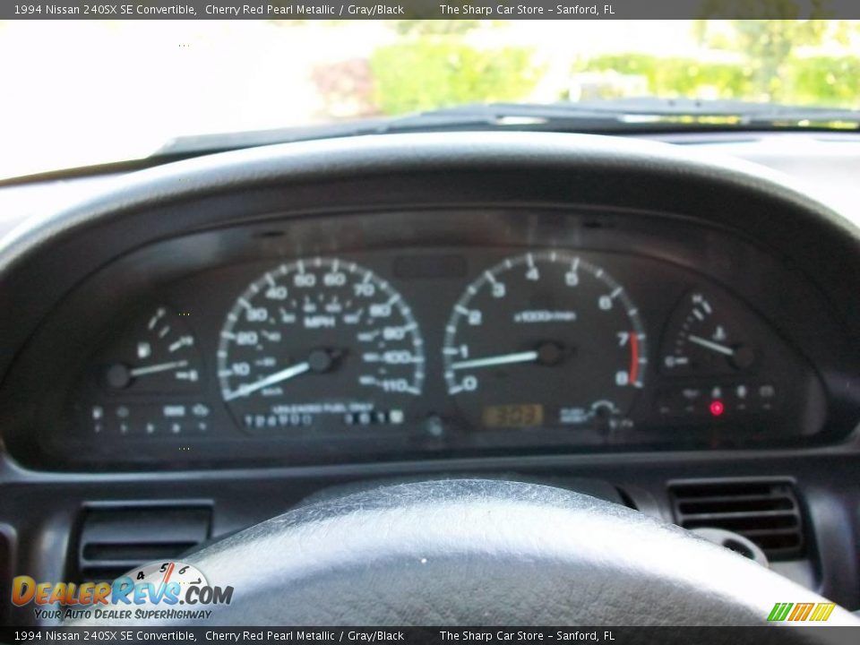 1994 Nissan 240SX SE Convertible Cherry Red Pearl Metallic / Gray/Black Photo #12