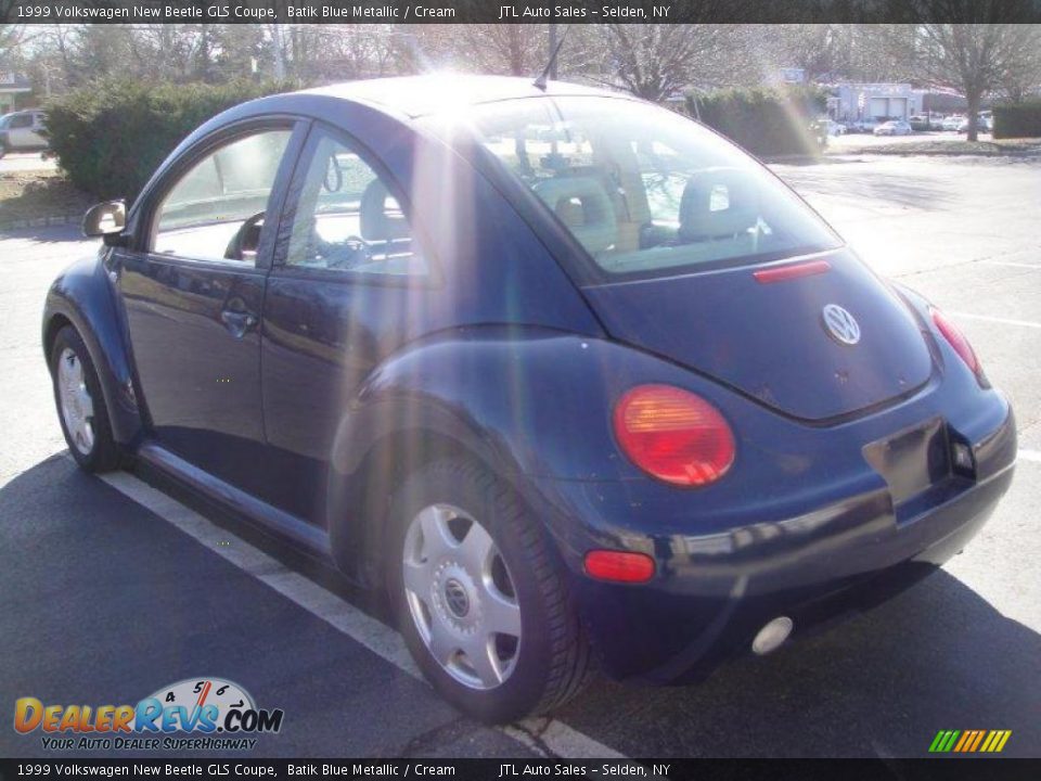 1999 Volkswagen New Beetle GLS Coupe Batik Blue Metallic / Cream Photo #4