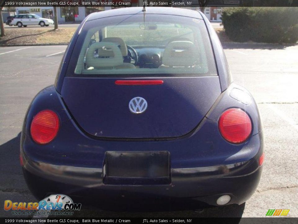 1999 Volkswagen New Beetle GLS Coupe Batik Blue Metallic / Cream Photo #5