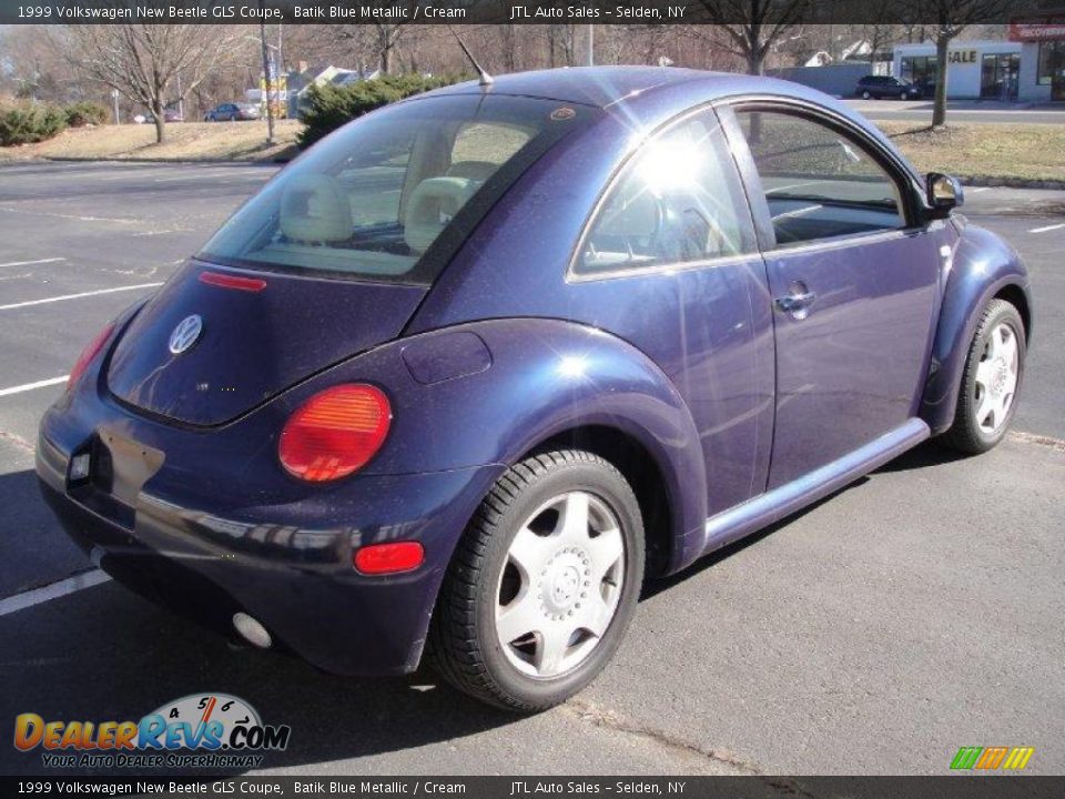 1999 Volkswagen New Beetle GLS Coupe Batik Blue Metallic / Cream Photo #6