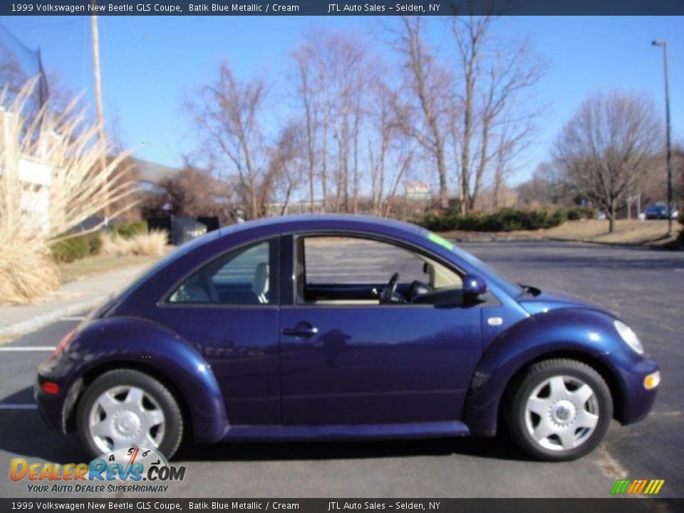 1999 Volkswagen New Beetle GLS Coupe Batik Blue Metallic / Cream Photo #7