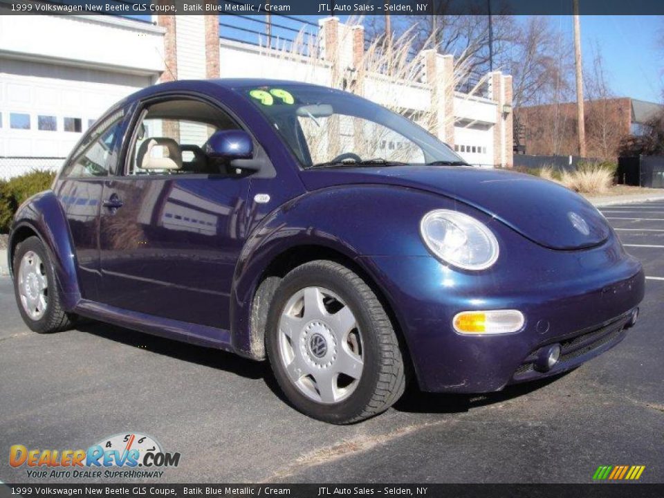 1999 Volkswagen New Beetle GLS Coupe Batik Blue Metallic / Cream Photo #8