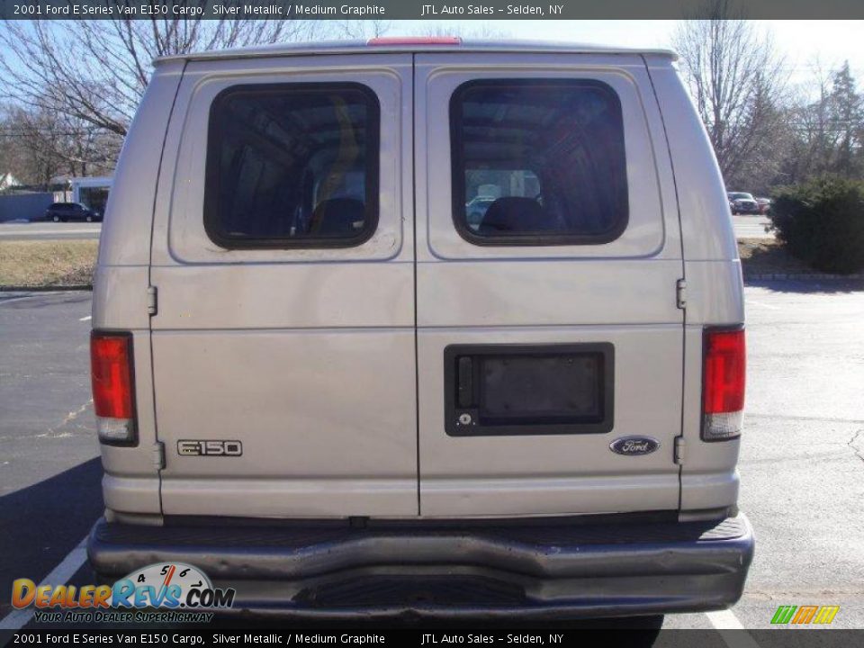 2001 Ford E Series Van E150 Cargo Silver Metallic / Medium Graphite Photo #5