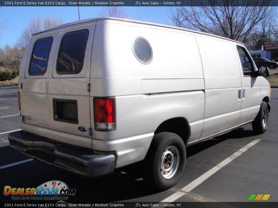 2001 Ford E Series Van E150 Cargo Silver Metallic / Medium Graphite Photo #6