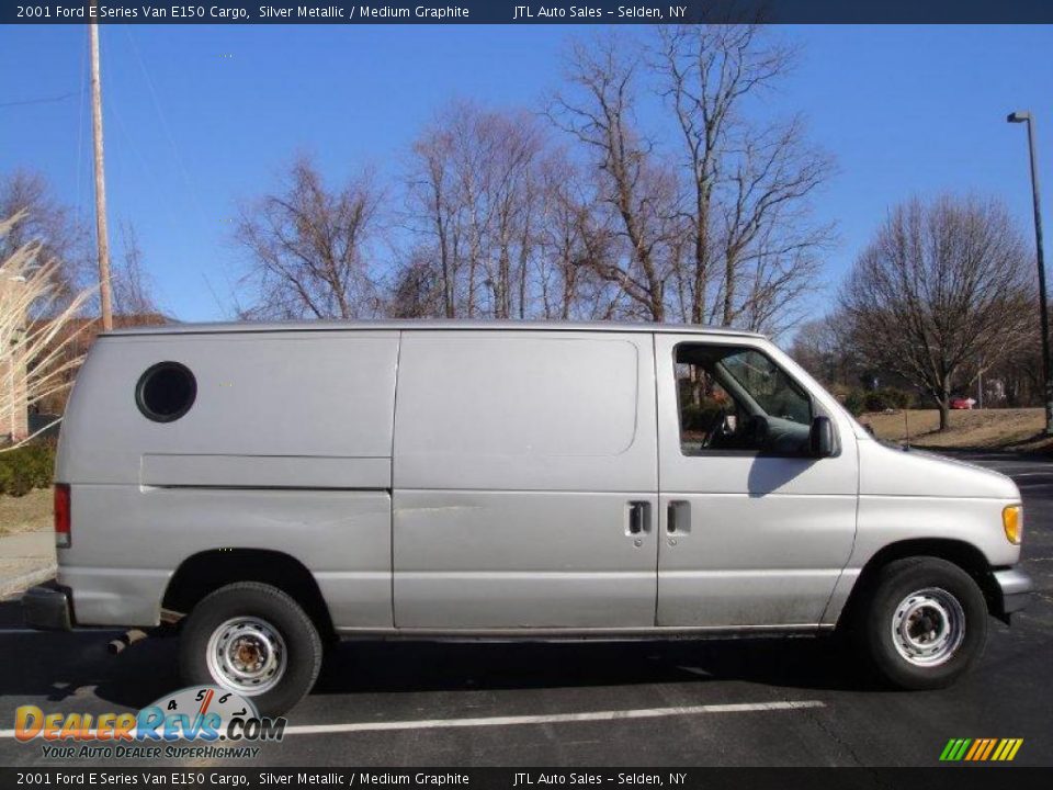 2001 Ford E Series Van E150 Cargo Silver Metallic / Medium Graphite Photo #7
