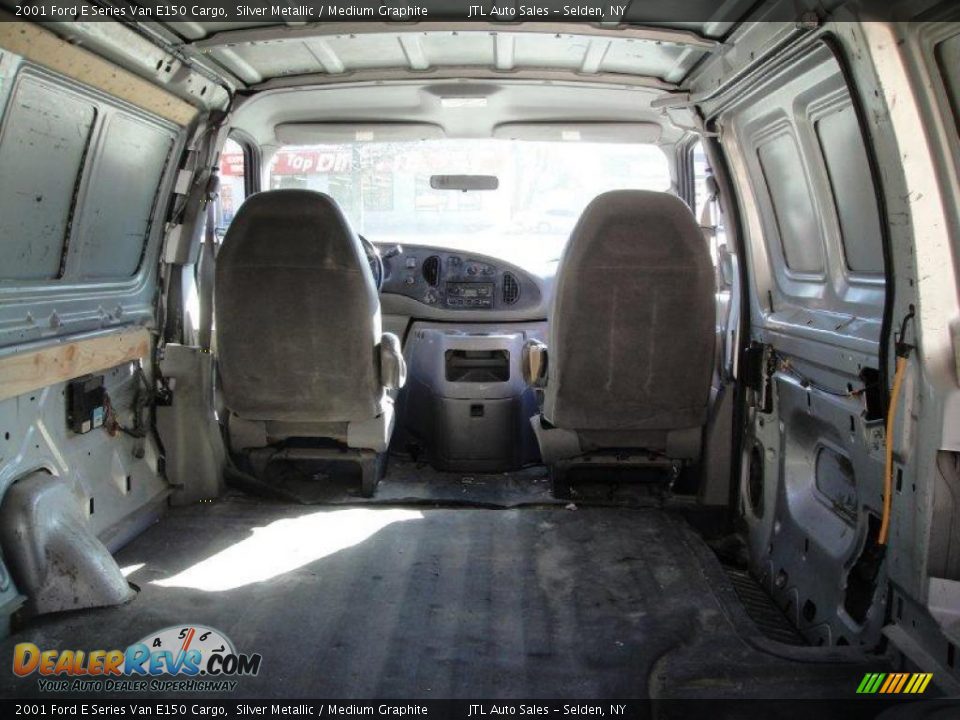 2001 Ford E Series Van E150 Cargo Silver Metallic / Medium Graphite Photo #14
