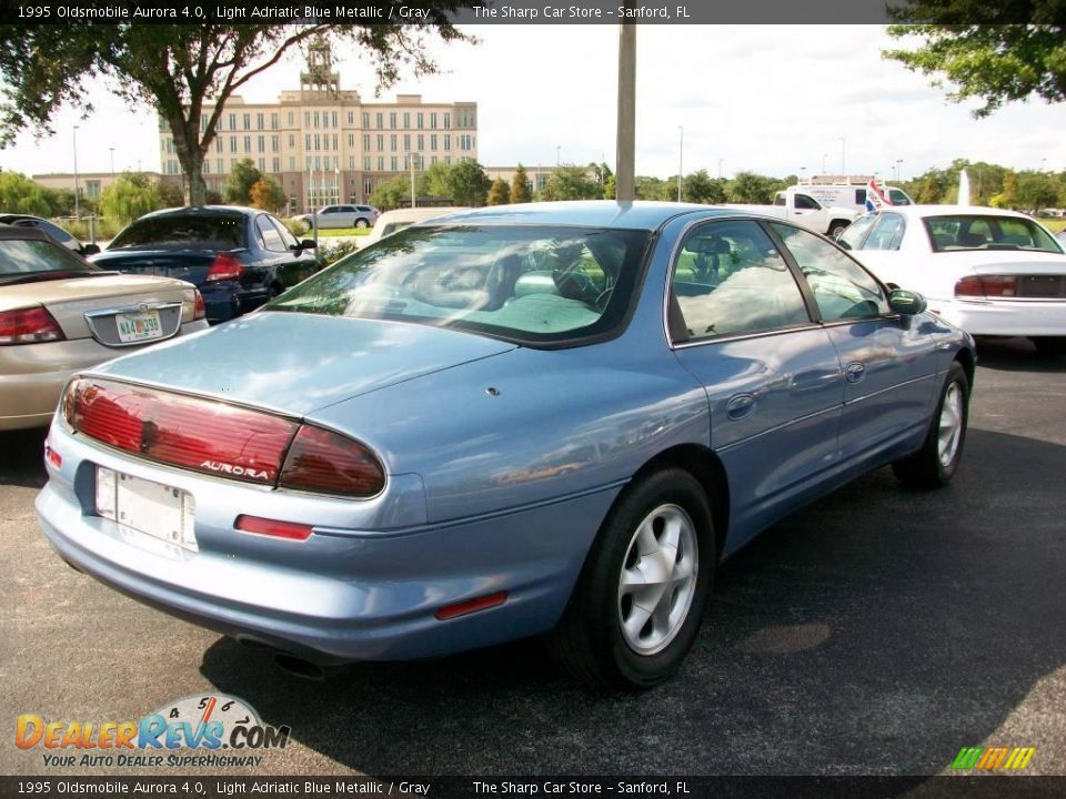 1995 Oldsmobile Aurora 4.0 Light Adriatic Blue Metallic / Gray Photo #5